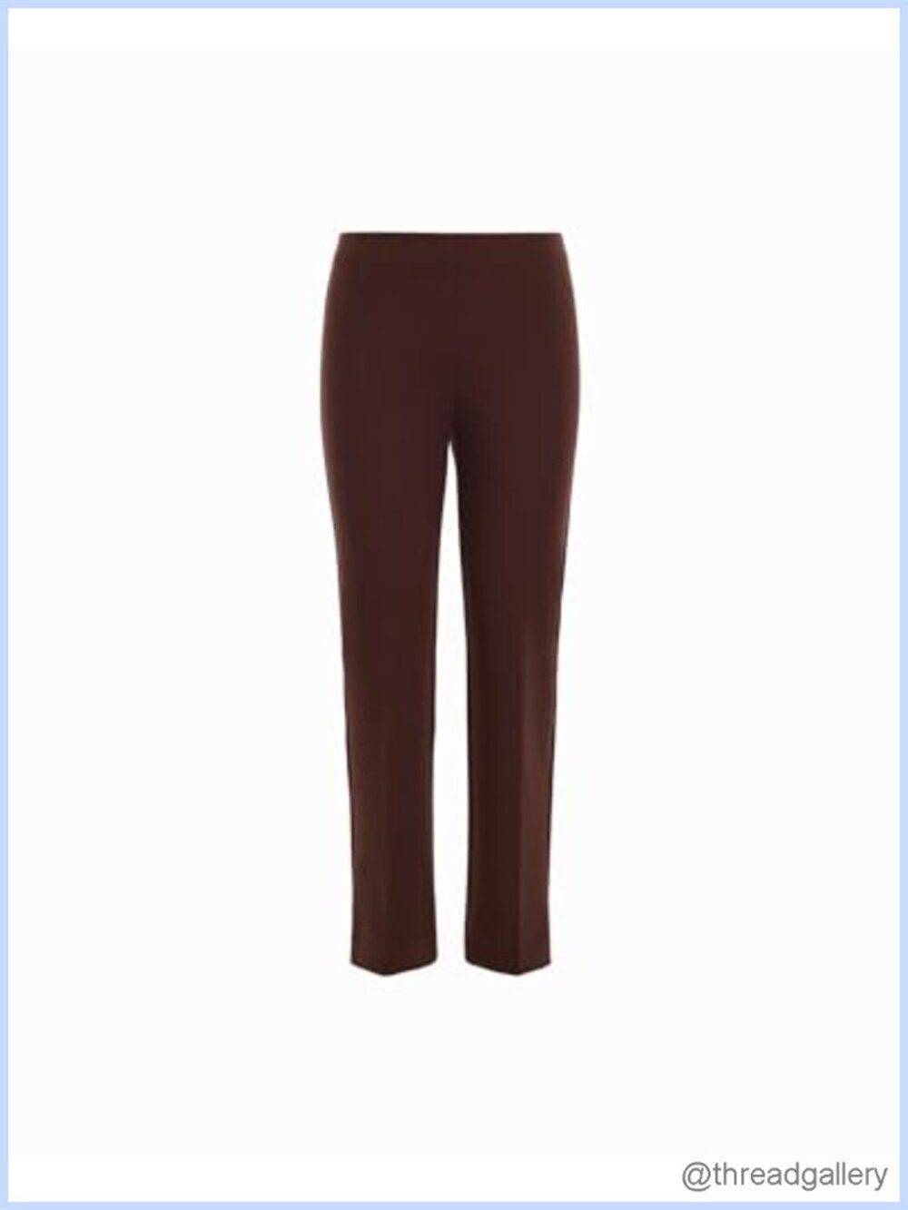 Pull On Hollywood Waist Straight Ankle Pant Regular Fit Trousers